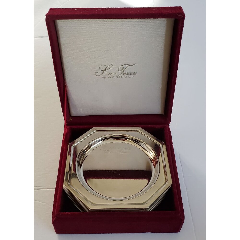 Godinger Silver Octagonal Coasters Set of 11
